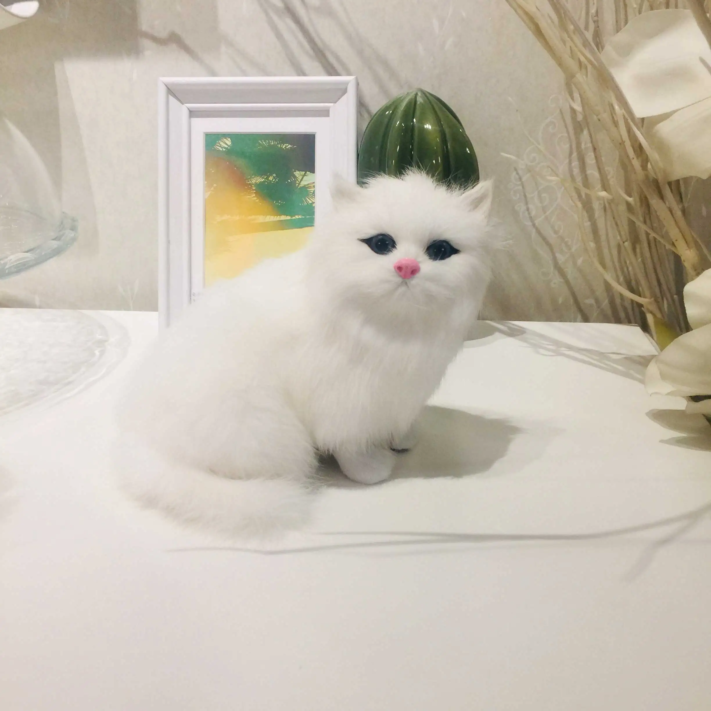 Реалистичная кукла в виде Персидского кота фотография супермаркета реквизит для