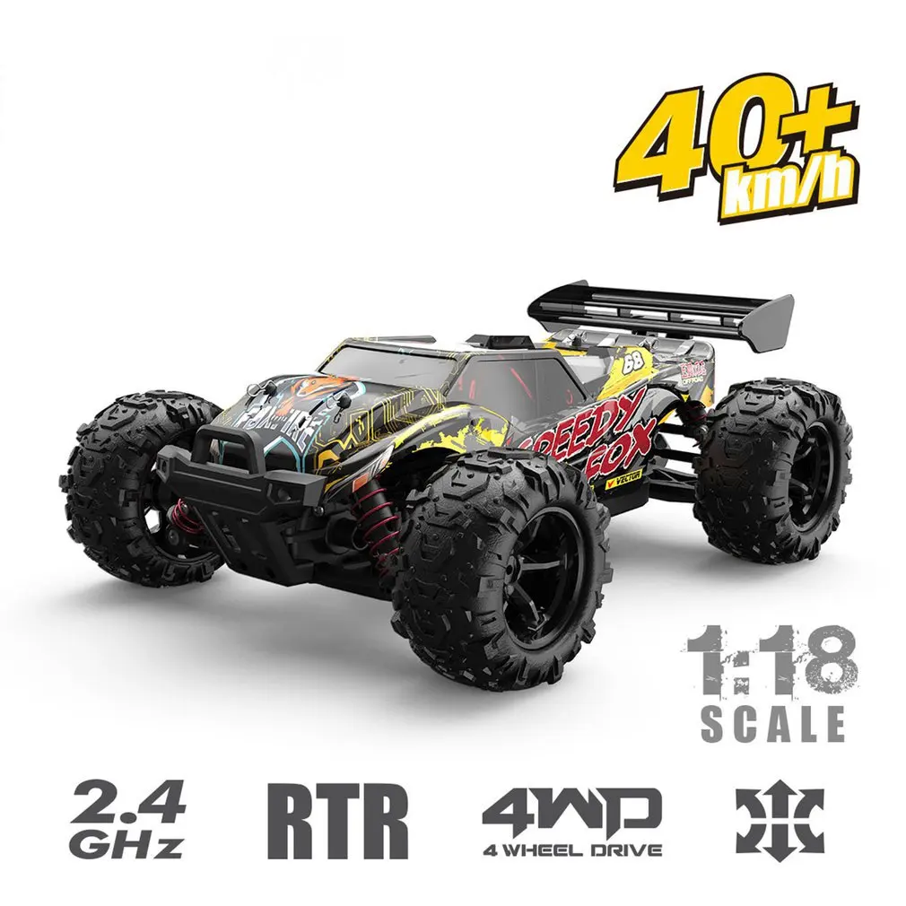 

RC Car 45km/h Bigfoot Climbing RC Car 1:18 Scale Radio Waterproof Remote Control Cars Off-road Vehicle Toy For Children