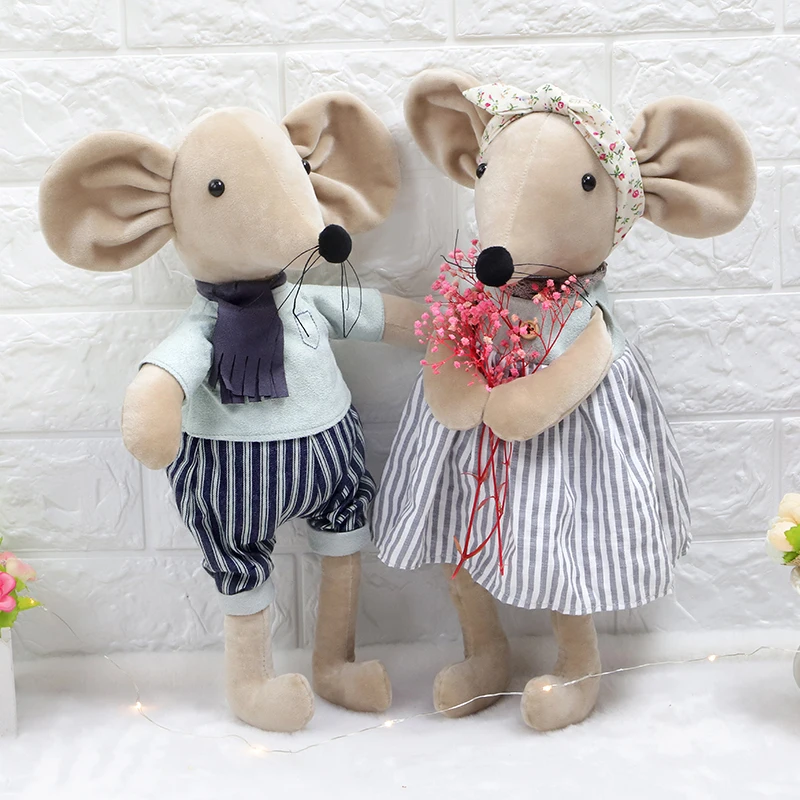 candice guo! cute plush toy lovely cartoon couple lover mouse handsome dress rat soft stuffed doll girl birthday Christmas gift