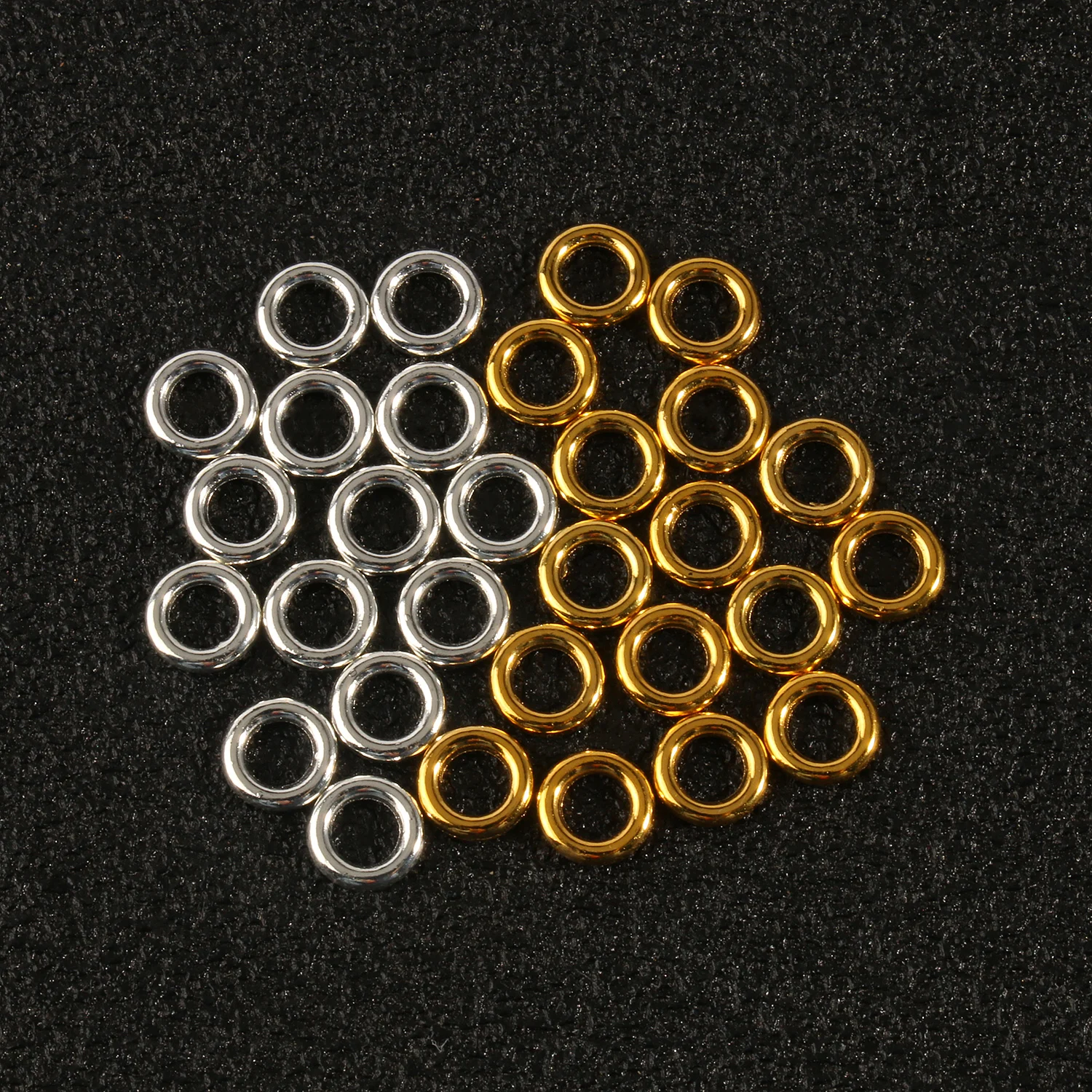 

Gold Silver Color Jump Rings Single Loops Closed Jump Rings For Jewelry Making Findings DIY Connector 50pcs 8x2mm Wholesale