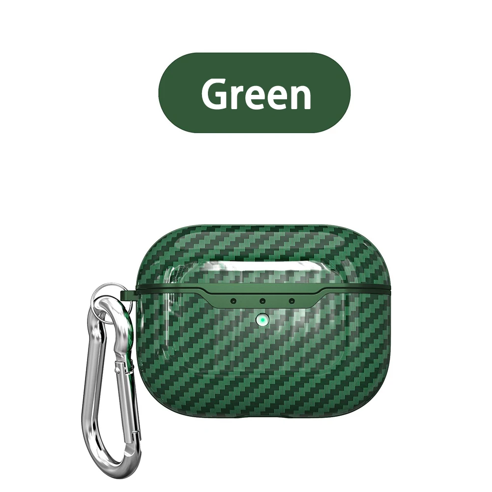 2019 противоударный чехол для наушников AirPods Pro Чехол из углеродного волокна