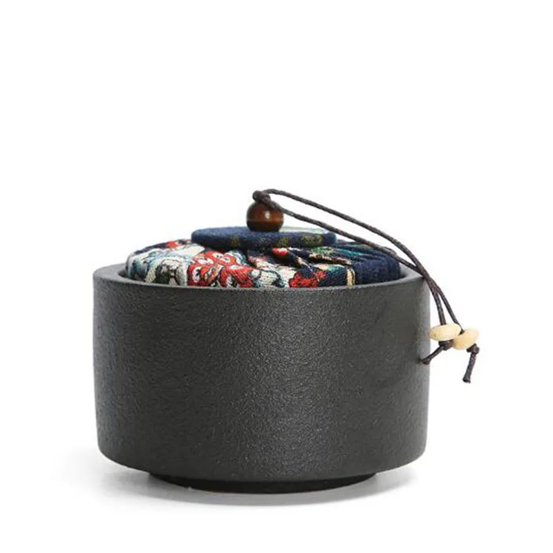 Керамическая чайная коробка банка герметичная для хранения чая кунг-фу белая и