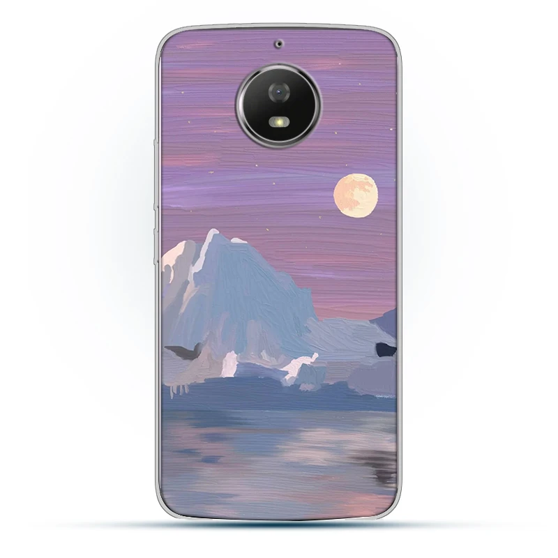 

Luxury Leaf Painting Case For Motorola Moto G9 G8 E7 E6S G7 G6 E6 G5 G5S E5 One Macro GO EU Plus Play Power Lite 2020 Silicone