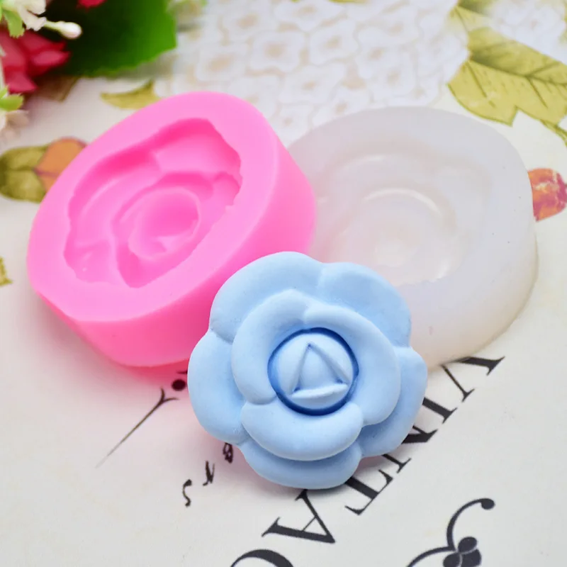 Искусственная Роза цветок цветущая форма силиконовая помадка 3D искусственное