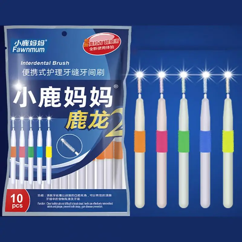 

0.6-1.5mm Shaped Interdental Brushes Super Soft Teeth Cleaning Brush Teeth Care Teethfloss Toothpicks Oral Toothbrush Tools