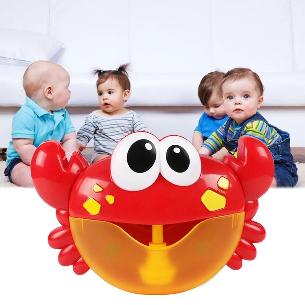 Открытый пузырь лягушка и крабы детская Ванна Игрушка устройство для мыльных пузырей ванна для купания машина для мыльных пузырей игрушки для детей с музыкальной водой игрушка