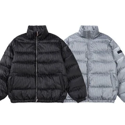 

Men and Women Down Jacket Thick Cotton Coat Versatile Stand Collar Warm Trend Autumn Winter Coat Down Jacket