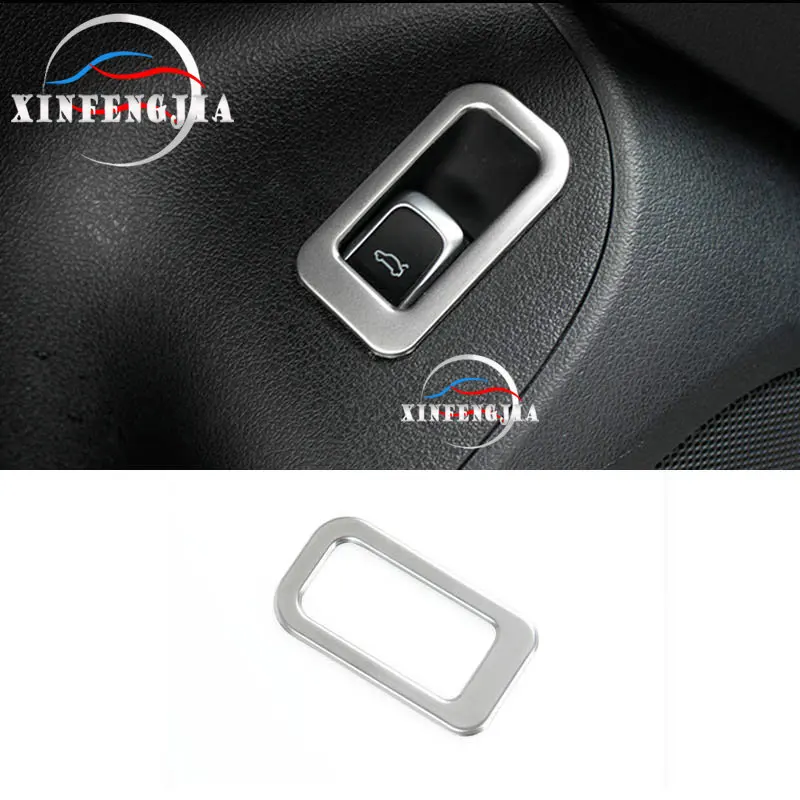 

Для Audi Q5 2009-2017 Нержавеющая Задняя Крышка багажника открытая кнопка переключателя крышка рамка отделка