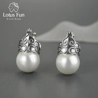 lotus fun big mother of pearl moonlight vintage peace cloud dangle earrings for women 925 sterling silver 18k gold jewelry 2021