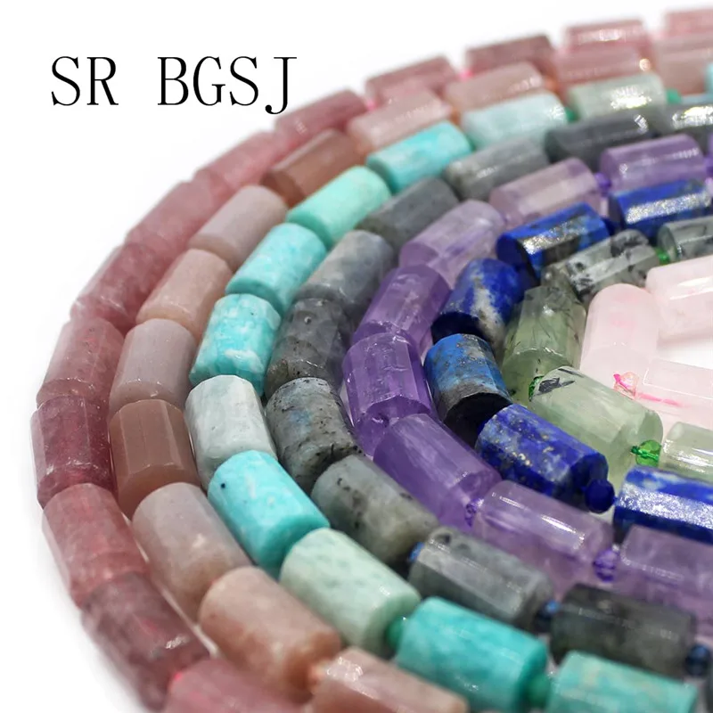 Бесплатная доставка 10x14 мм виды камней колонны трубки натуральный камень кварц