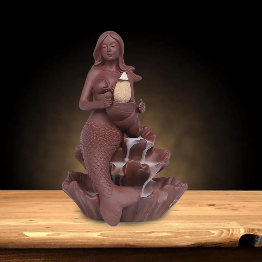 Керамическая курильница Водопад подставка для благовоний новинка русалки