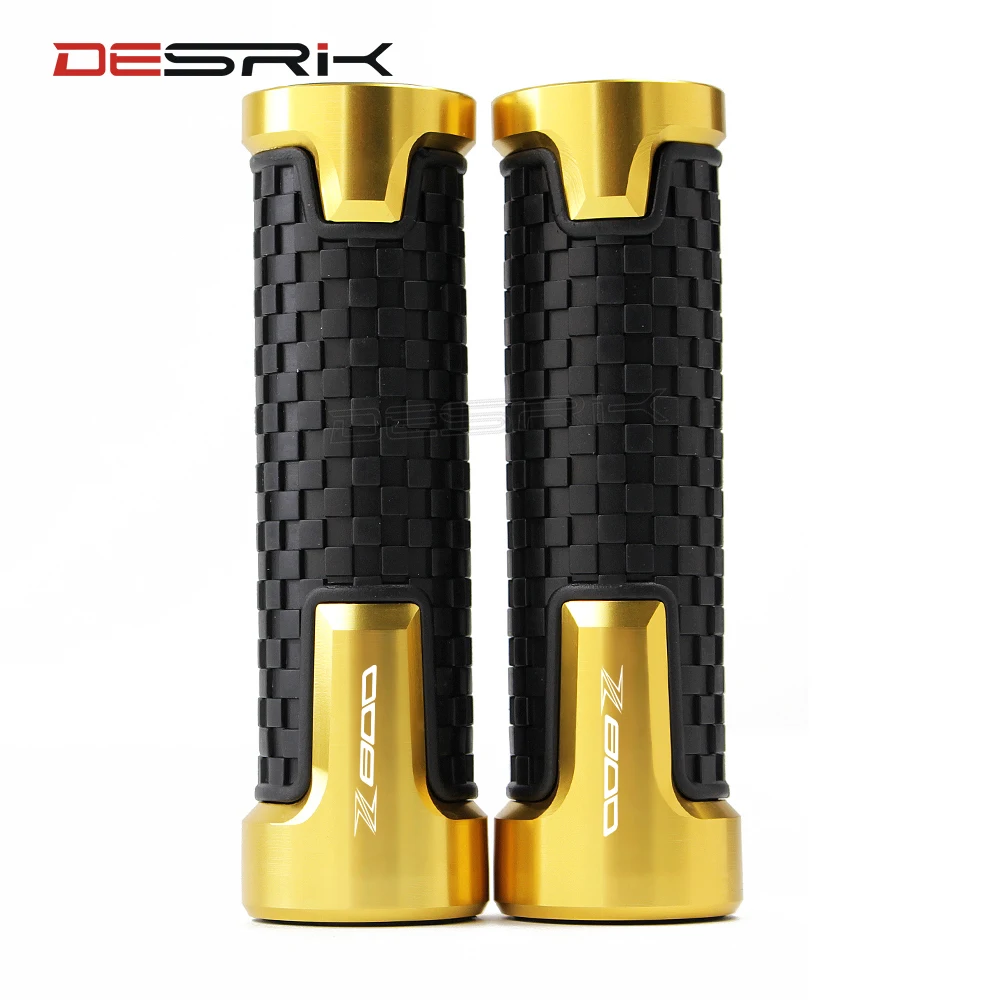 

7/8'' 22MM Motorcycle CNC Aluminum+ Rubber handle grips Motorbike handlebar For KAWASAKI Z800 2013 2014 2015 2016