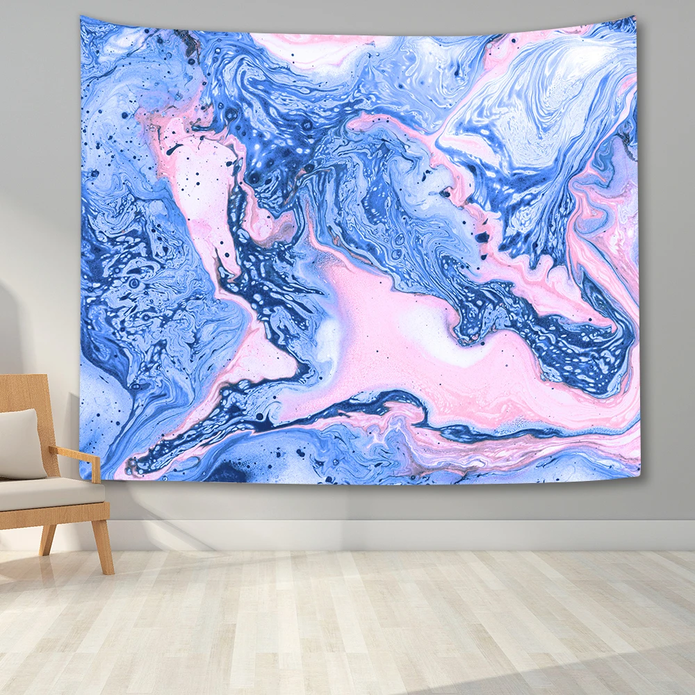 Психоделические настенный гобелен красочные Мрамор декоративный