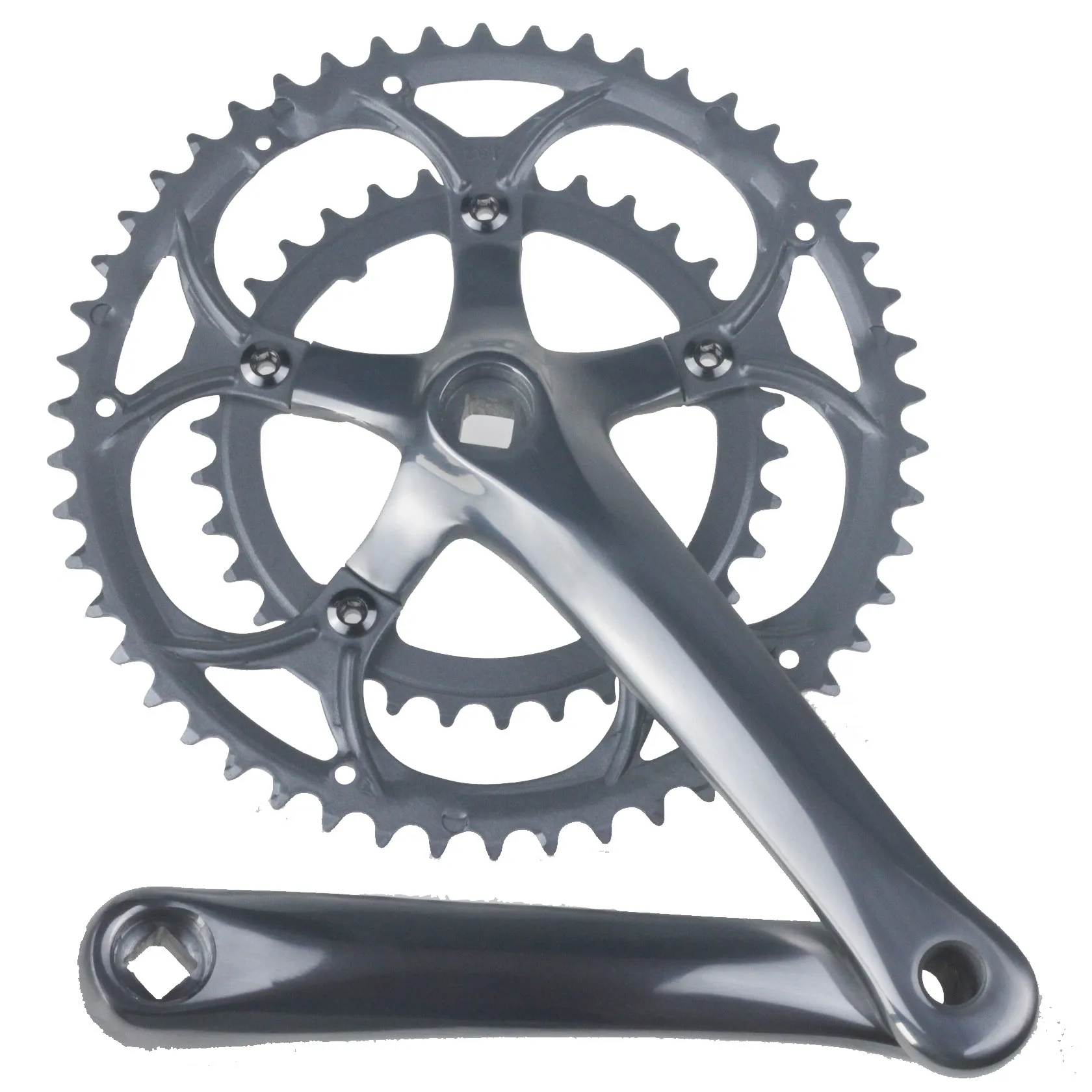 Rennrad Kurbel garnitur Fahrrad Aluminium legierung 50-34t 8/9s Kettenrad Vierkant loch Rennen 170mm Kurbel Fahrrad zubehör – Detail 2