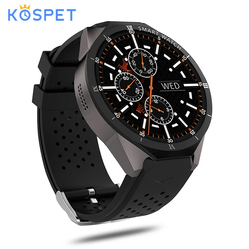 Смарт часы KOSPET KW88 PRO Android 7 0 1 ГБ 16 39 дюйма AMOLED экран Bluetooth 4 gps карта портативное