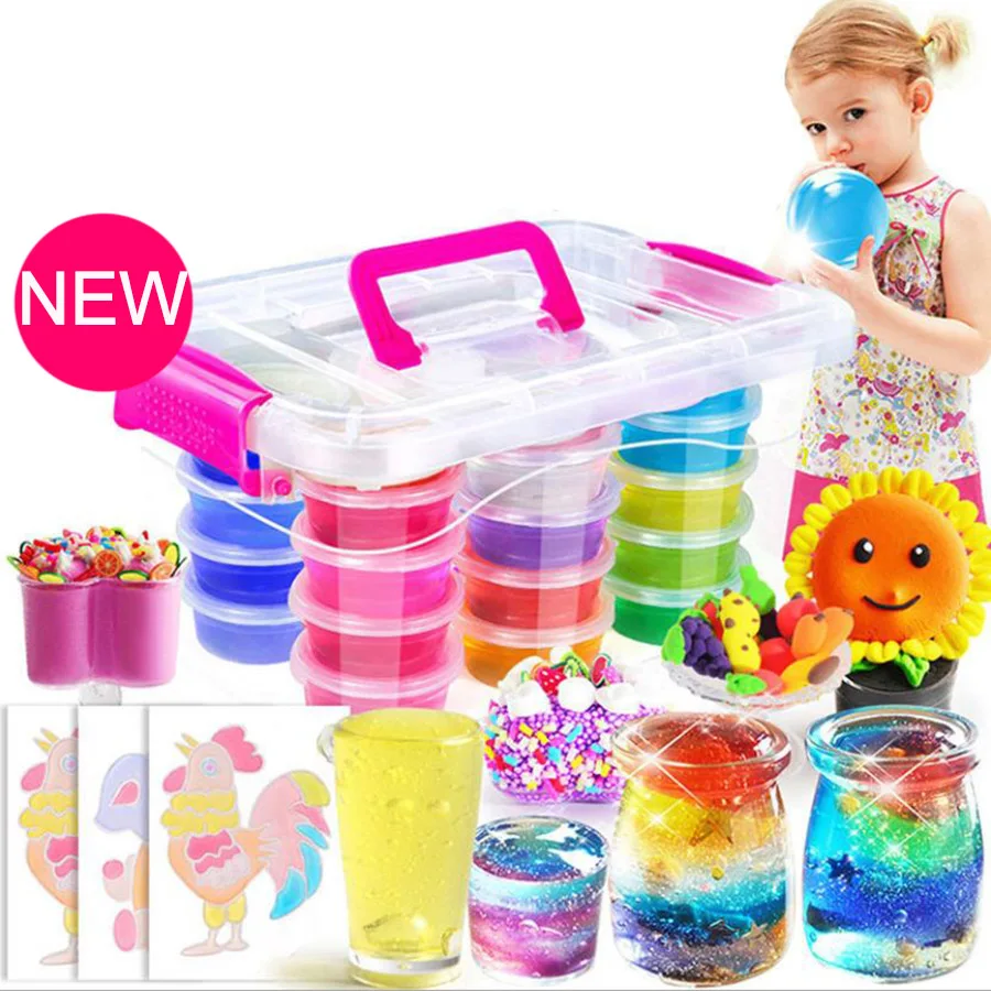 

New Slime Supplies DIY Toys Cotton Putty Soft Clay Light Plasticine Charms Gum Polymer Clay Fruit Antistress Toy for Children