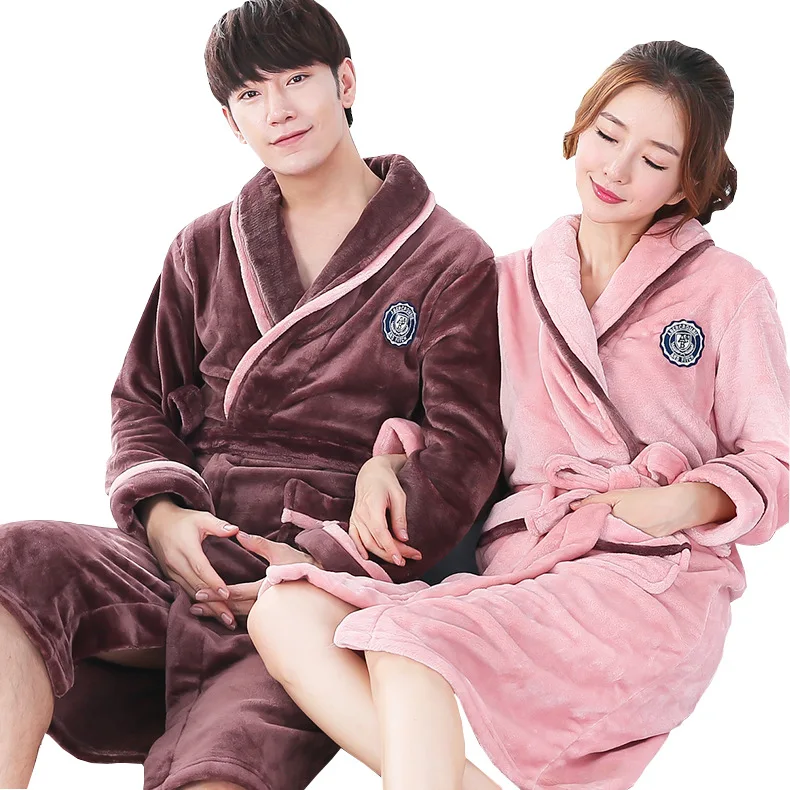 Новинка женская зимняя рубашка кораллового цвета домашний халат плотная теплая