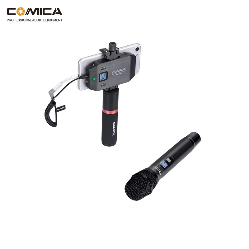 COMICA CVM-WS50H многоканальный беспроводной микрофон для смартфона с ручным