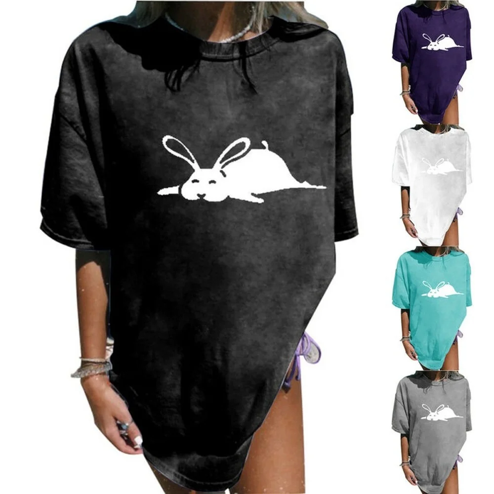 

Женская футболка с коротким рукавом и принтом