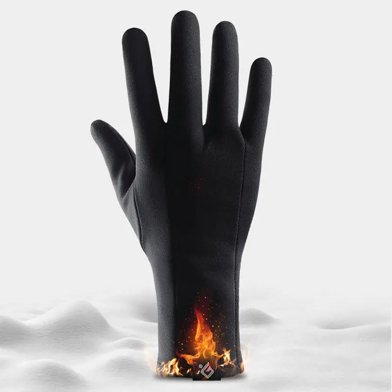 Утолщенные теплые варежки перчатки с сенсорным экраном Водонепроницаемые