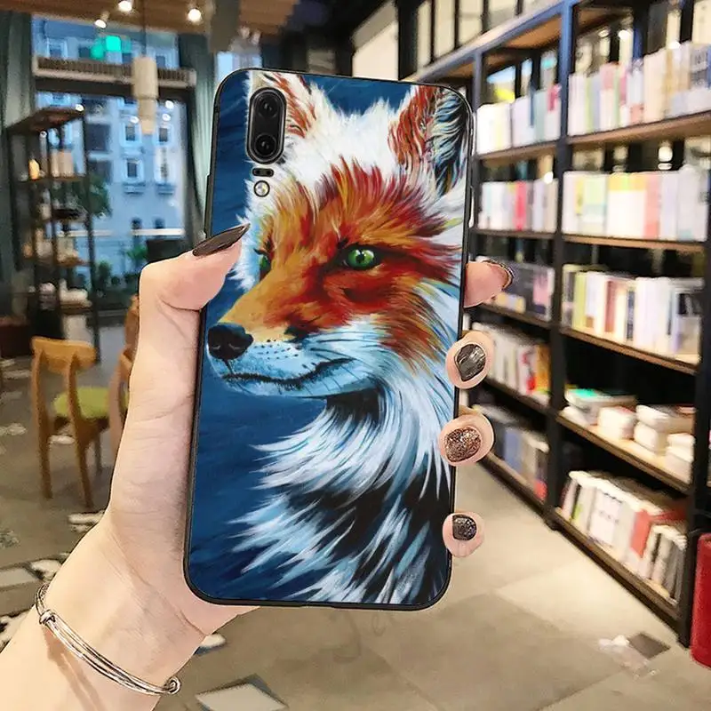 

Snow fox cute animal high quality luxury Phone Case funda For Huawei honor Mate P 10 20 30 40 Pro 10i 9 10 20 8 x Lite