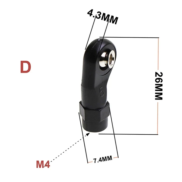 10 шт пластиковые m4 стержневые