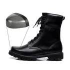 Ботинки мужские со стальным носком, военные непрокалываемые, до щиколотки, армейские боты, Рабочая защитная обувь, мотоциклетные ботинки, 36-46