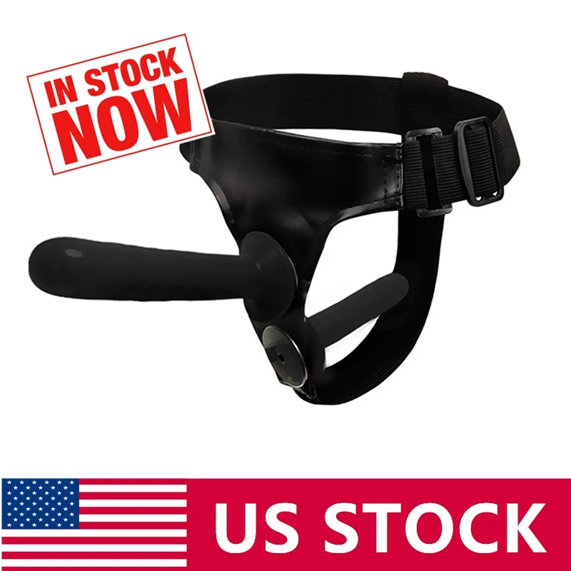 Двойной реалистичный фаллоимитатор страпон сверхэластичный ремешок на ремне