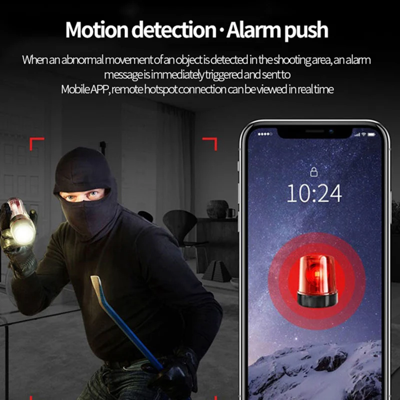 Миниатюрная камера 1080P HD беспроводная Wi-Fi с дистанционным монитором миниатюрная