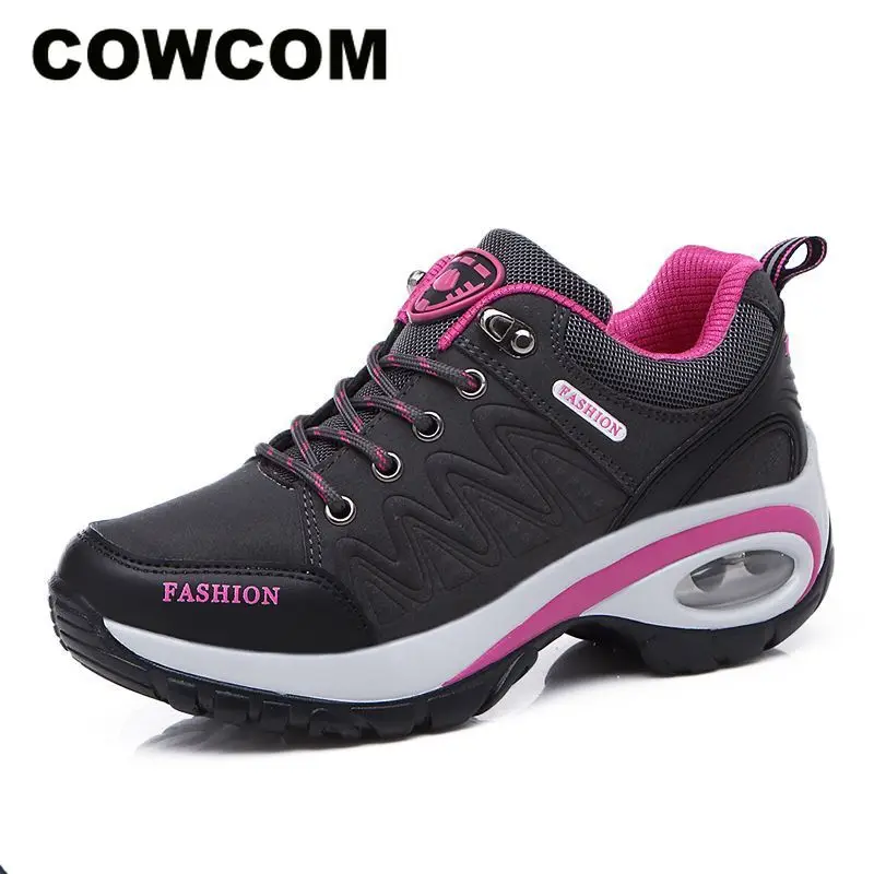 COWCOM Women's Shoes Sneakers Female Anti-skid Wear-resistant Hiking Casual Increase Air Cushion Outdoor LCH-S103 | Обувь