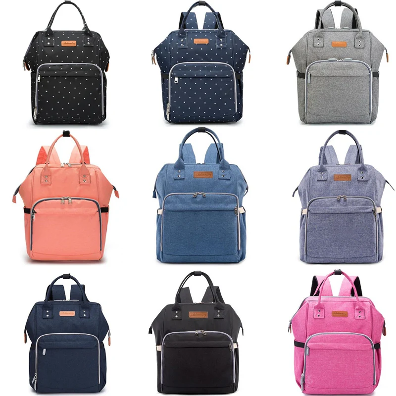 Bolsa de pa&ntilde;ales de maternidad para mam&aacute;, ganchos para cochecito, bolsa de pa&ntilde;ales de beb&eacute; de gran capacidad, mochila de viaje, bolsa de lactancia de dise&ntilde;ador, cuidado del beb&eacute;-1