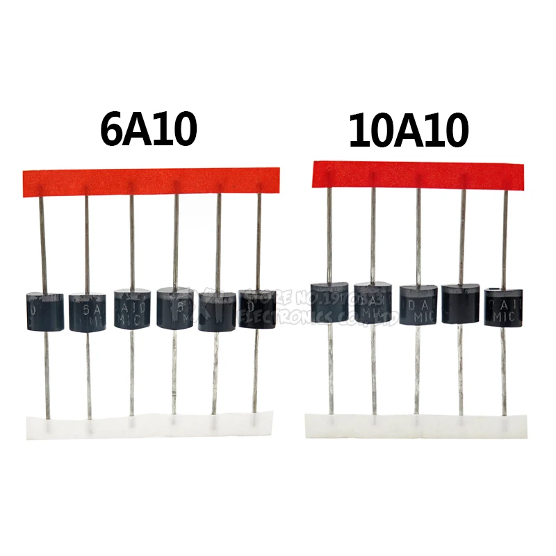 20 шт 10A10 6A10 6A 10,0 AMP кремния Gepyun полупроводниковый диод 10A 1000V R-6