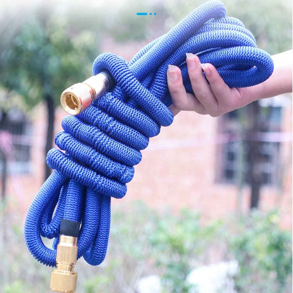 Шланг садовый гибкий растягивающийся с распылителем 25 100 футов|Водяные пистолеты