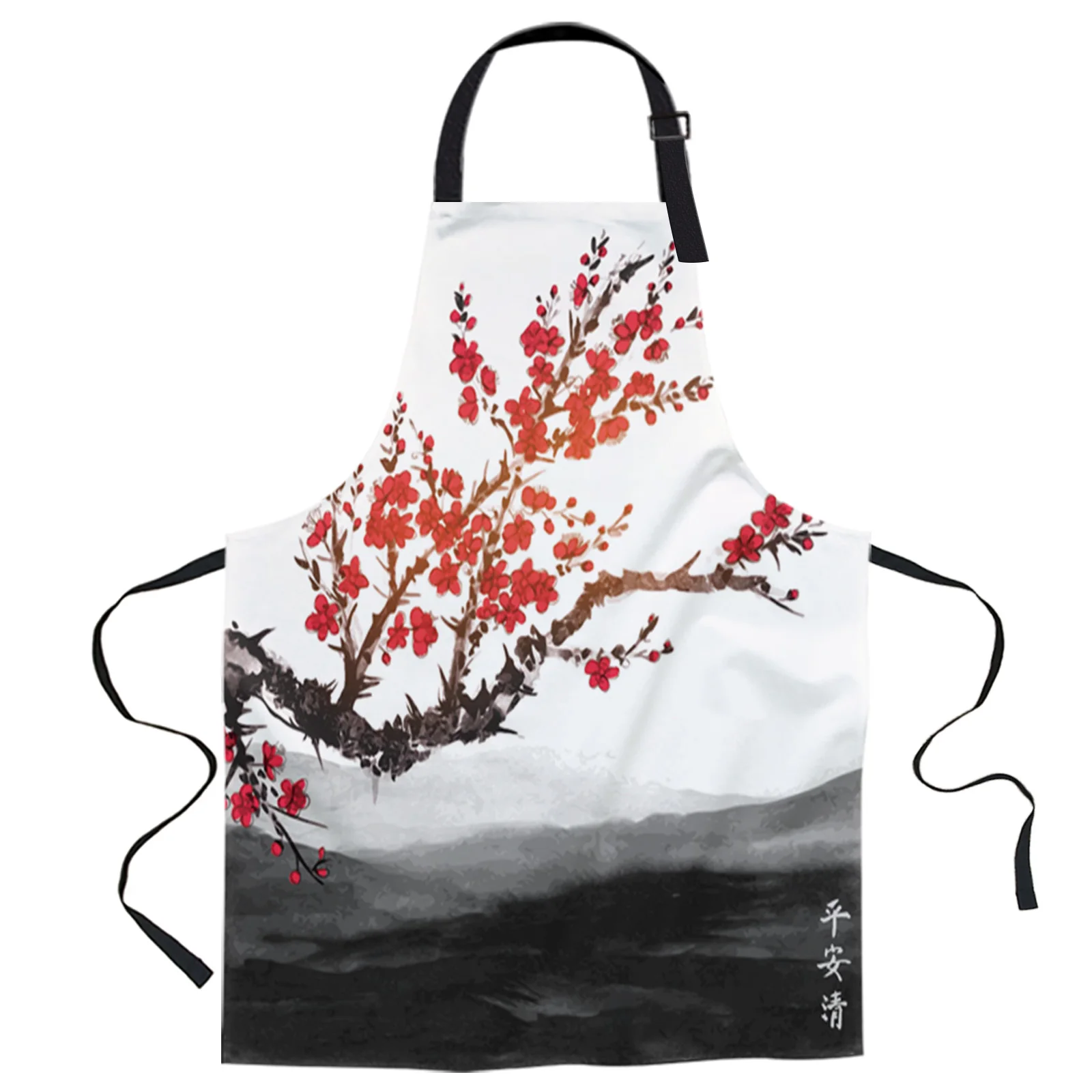

Цветущее дерево вишни с цветочным рисунком в китайском стиле Стиль кухня маникюрный салон фартук для мамы и дочки, для женщин и мужчин, для д...
