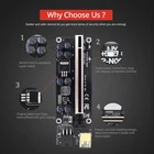 Райзер VER009 USB 3,0 PCI-E VER 009S Express 1X 4x 8x 16x удлинитель pcie Райзер адаптер карта SATA 15pin на 6 pin питание