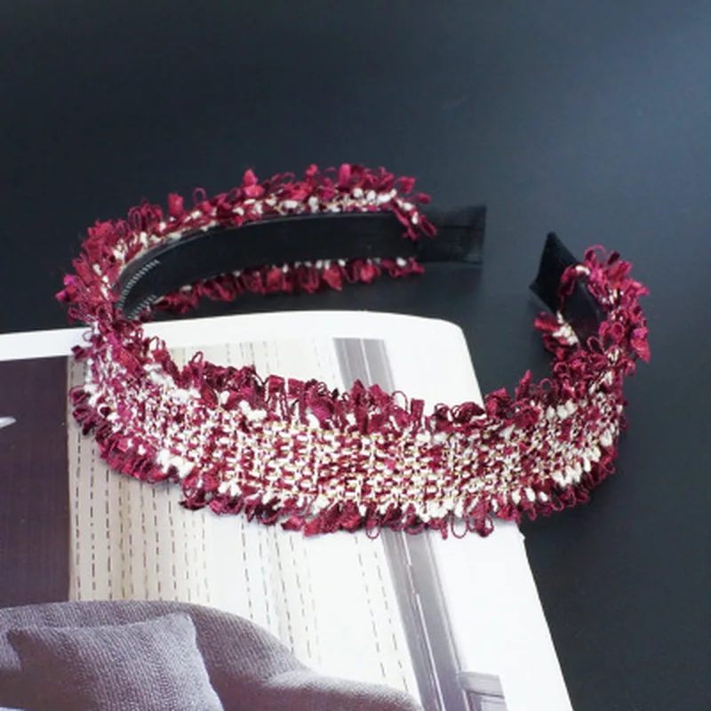 1 шт. Кружевная повязка для волос с жемчугом женщин на голову кисточкой тюрбан