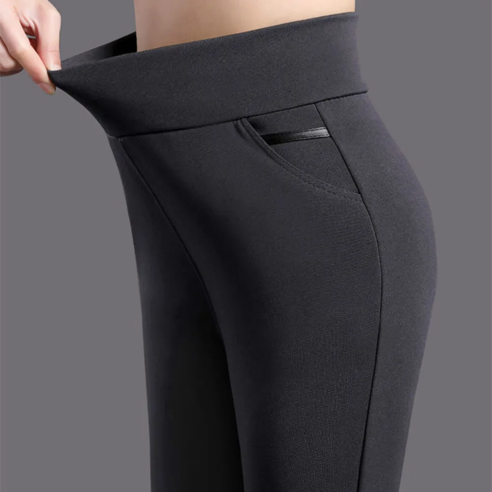 

Autumn And Winter Pants Women's High Waist Outer Wear Leggings Fat MM Stretch Pencil Trousers