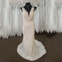 plus size wedding dresses 2020 v neck appliques lace wedding gown bridal dresses vestidos de novia