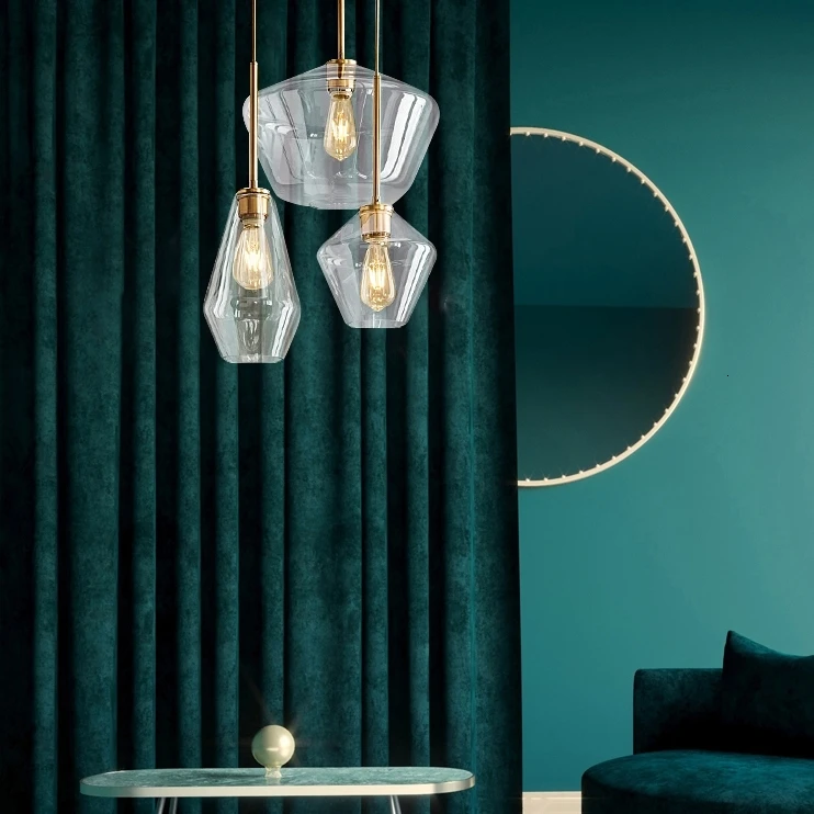 27 оптовая продажа E стеклянная лампа абажур Лофт подвесной светильник ing люстра