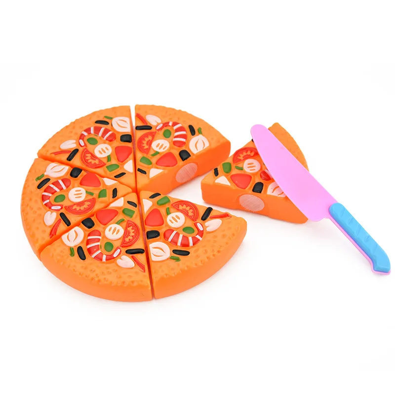 

Baby Cutting Pizza Plastic Toy Kitchen Pretend Play House Cook Cut Food Games Simulation Pizza Food Kids Gifts For Boy Girl ZLL