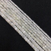 wholesale 3x4mm cylindrical natural freshwater shell beads charm loose mother of pearl beads for diy craft jewelry making 15per
