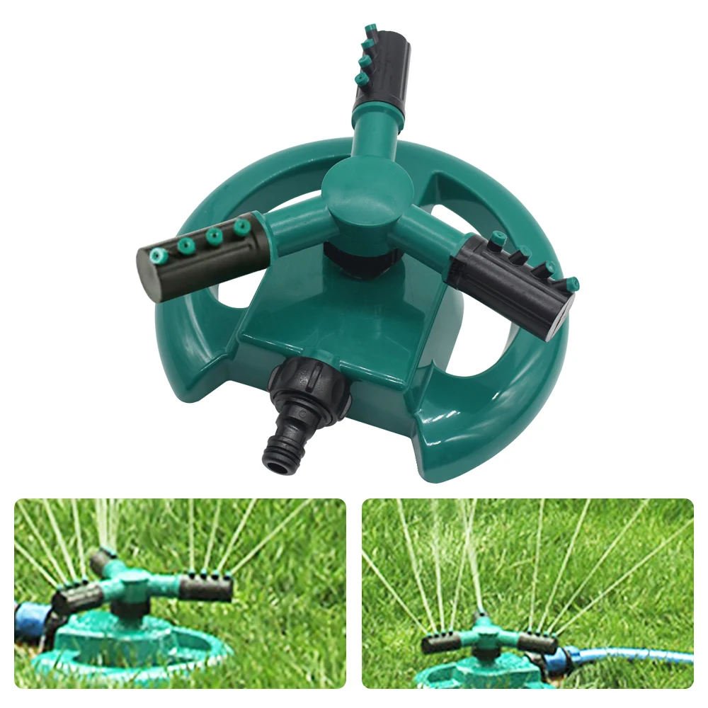 

Спринклеры для сада автоматический полив газон 360 градусов вращающийся распылитель воды 3 руки насадки орошения сада инструменты