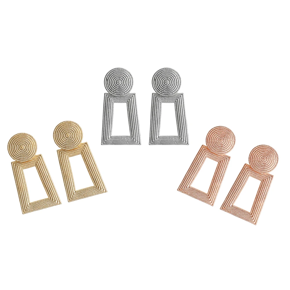 Новые стильные современные золотые серьги для женщин геометрические западные