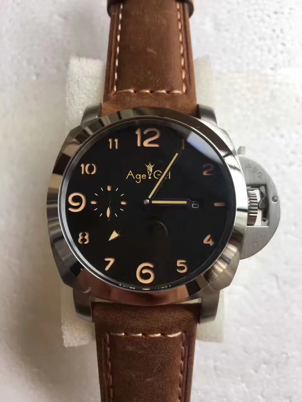 

Classic New Men Automatic Mechanical Sapphire Stainless Steel Watches Silver Black Leather Luminous Watch Ceramica GMT AAA+