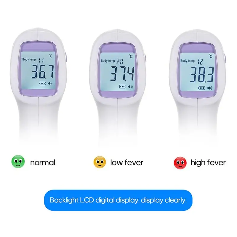 1PC Infrared Thermometer Compact Forehead Color Screen Electronic for Clinic Store Mall Office | Инструменты