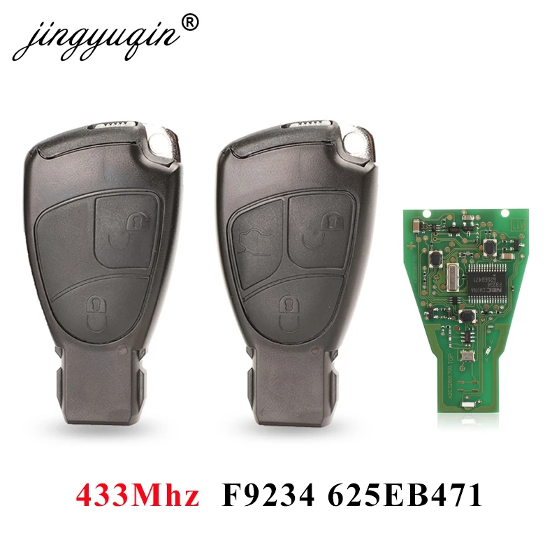 Jingyuqin 5 шт. 433 МГц 2/3 кнопки Smart Remote автомобильный брелок для Mercedes fit Benz C E S CL ML CLK Class