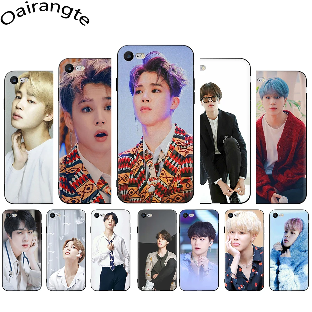 Jimin красивый ТПУ Мягкий силиконовый чехол для Apple iPhone 12 Mini 11 Pro Max SE 2020 5 5S 6 6S 7 8 Plus X XR