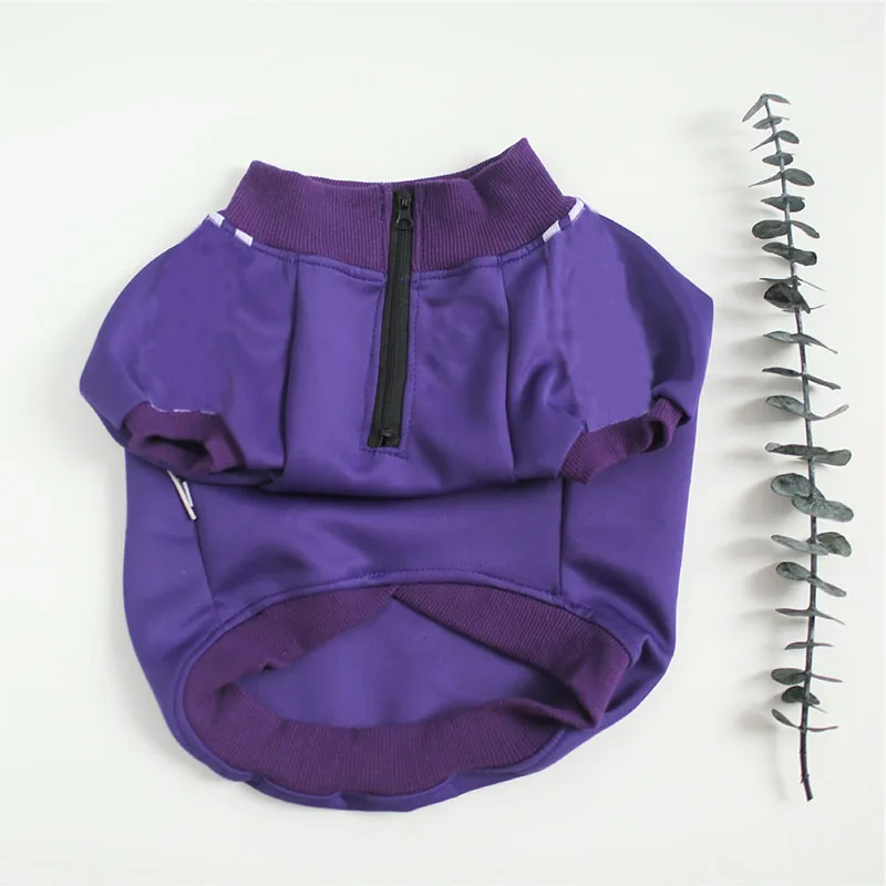 Purple Одежда для собак для маленьких свитер для собак для Мопсов, французских бульдогов Спортивная одежда для Йоркских щенков одежда для питомца одежда PC1090 Прямая поставка - Цвет: Purple