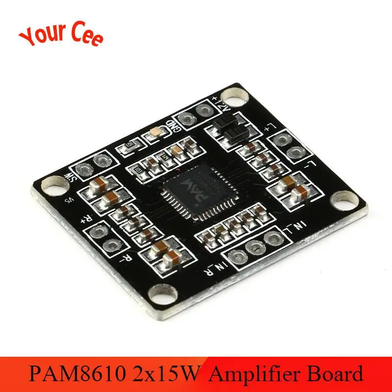 Плата звукового усилителя PAM8610 2x15 Вт двухканальный модуль усилитель класса D