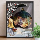 Алмазная 5D картина Nabi с изображением снежного пейзажа, полноразмерная Алмазная вышивка, зимняя мозаика для девочек, стразы, картина, декор для домашнего искусства